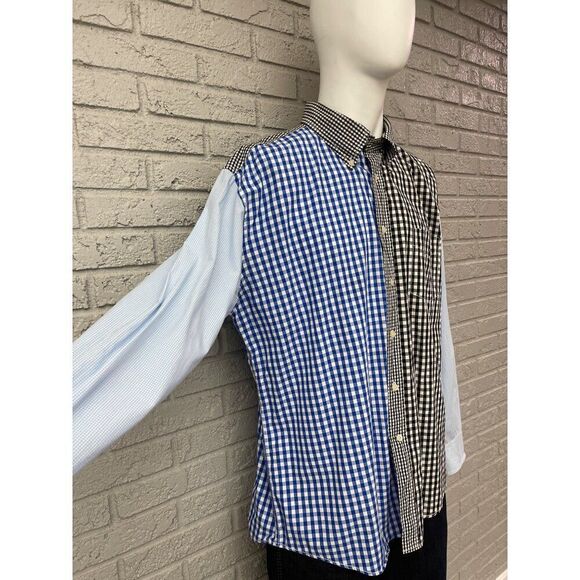 Tommy Hilfiger Men Multicolored Gingham Long Sleeve Button Down Shirt Size XL - Picture 6 of 9
